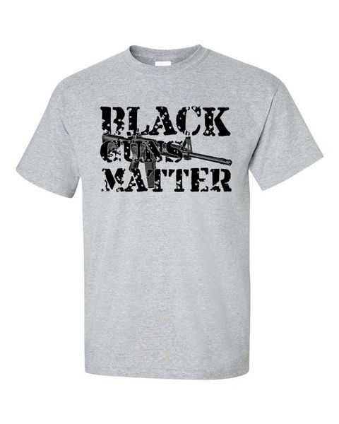 

2019 new summer men fashion black guns matter 2nd amendment gun rights control ar-15 men's o-neck tee shirts