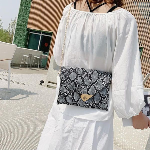 

fashion wild messenger bag women's new shoulder bag girl shopping alligator pu leather female chain handbag cossbady bags