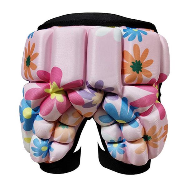 

children boys girls skiing snowboarding hip protection eva pad cycling outdoor sports shorts roller and skating shorts, Black;gray