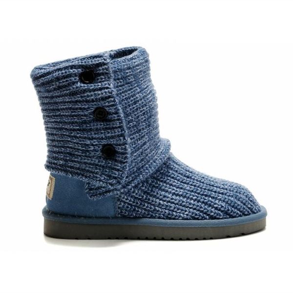 

2019 women's winter boots australia classic tall woolen snow boots warm thicker turn to help wool brand ivg, Black