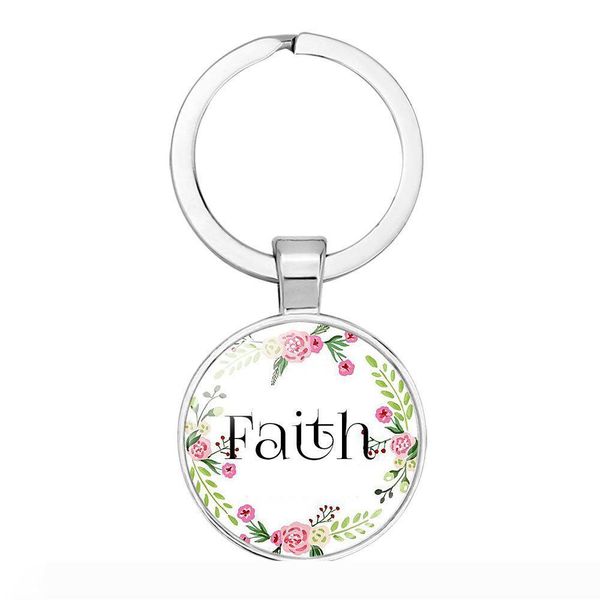 

fashion bible verses key chain glass dome pendant key chain scripture quote jewelry christian faith inspirational gifts, Slivery;golden