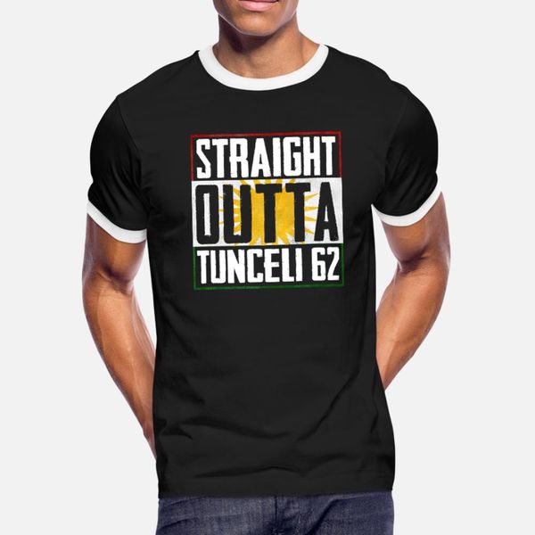 

straight outta tunceli 62 t shirt men design 100% cotton s-3xl homme cute new fashion spring autumn outfit shirt
