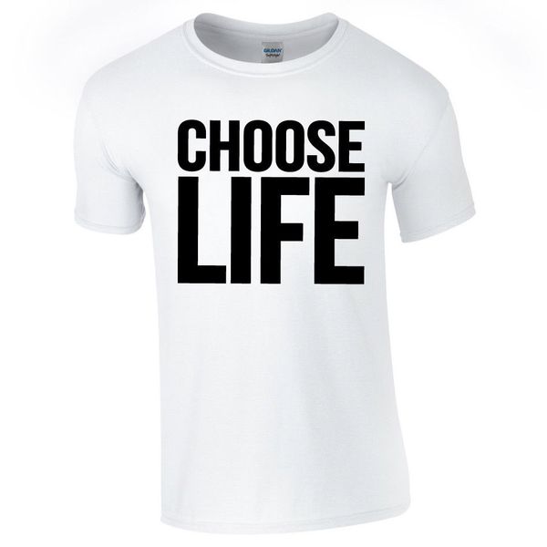 

choose life t shirt wham retro 80's george michael fancy dress concert new cotton o neck t-shirts comfortable tee shirt