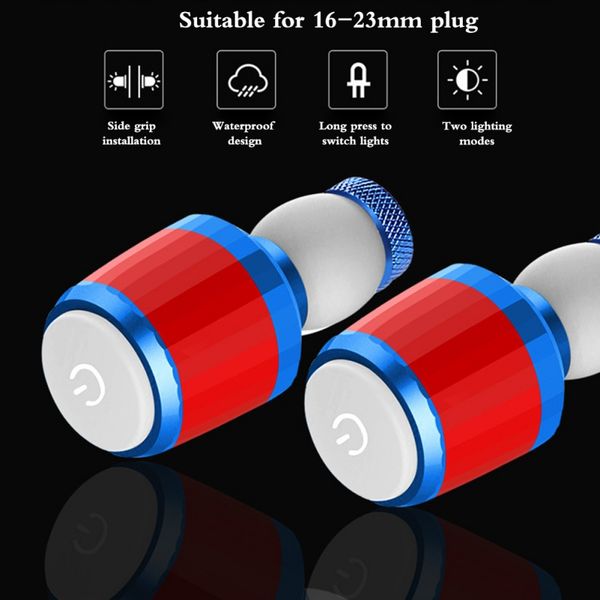 

1 pair led bicycle light bike handlebar light handlebars end caps plugs blinker lamp warning taillights signal turn indicator
