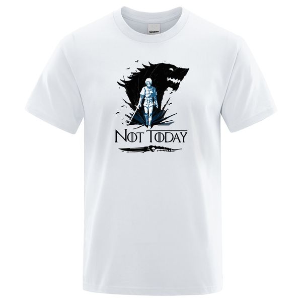 

not today printed t-shirt men short sleeve tv show fashion brand tshirt new summer harajuku streetwear plus size s-3xl