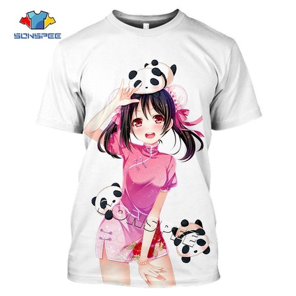

men anime loli girl love live 3d print shirts kawaii graphic hentai men clothing