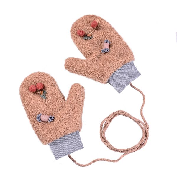 

female winter warm cute cartoon knit gloves girl women fashion mittens gloves, Blue;gray