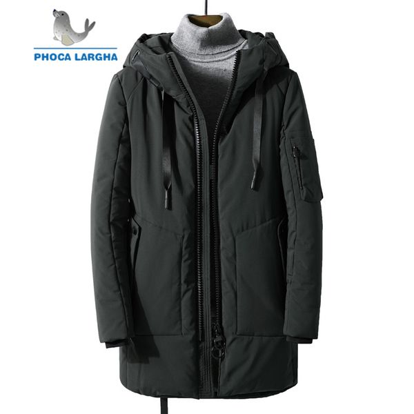 

men's down & parkas winter jackets casual parka hoodies 2021 brand clothing coats warm thick long zipper male plus size 4xl, Black