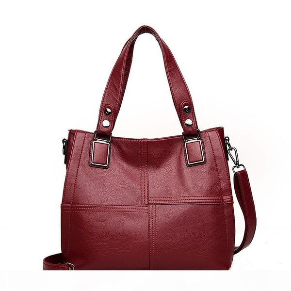 

designer-women leather handbag casual tote bags female big shoulder bags for women hot