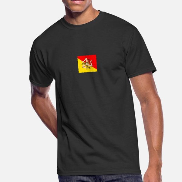 

sicilian flag t shirt men customized 100% cotton o neck homme fitness funny casual summer style original shirt