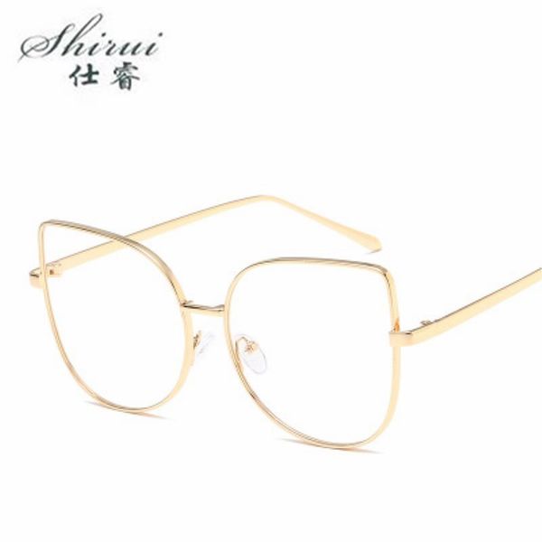 

retro glasses frame women men clear lens eyeglasses stylish transparent eye protection vintage clear glasses frame fake, Black