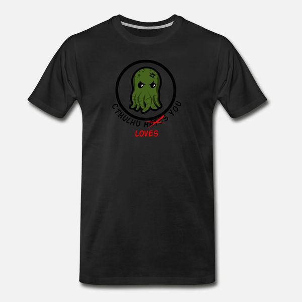 

cthulhu loves you t shirt men customized 100% cotton plus size 3xl pictures crazy basic spring autumn formal shirt