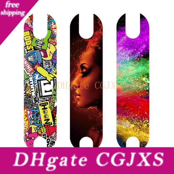 

diy scooter pedal stickers decal for xiaomi m365 electric scooter waterproof footboard tape sandpaper pvc skateboard sticker