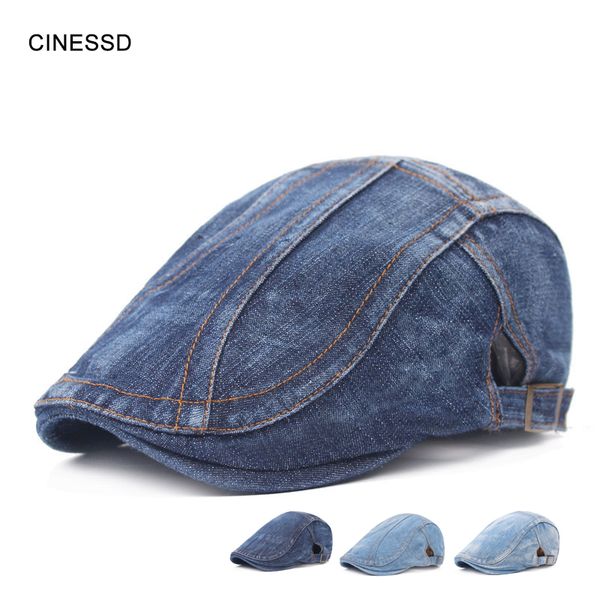 

berets 2021 sell boina hombre for men winter hat gorros denim caps czapka zimowa bere cappello donna baret, Blue;gray
