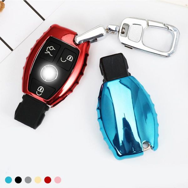 

soft tpu key case cover key remote protective shell holder for a b r g class glk gla w204 w251 w463 w176, Silver