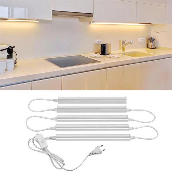 Plugue T5 T8 Acessórios de iluminação do conector elétrico do fio com interruptor liga/ desliga de 30cm/ 50cm Cabo de extensão do cabo de alimentação para luz do tubo LED