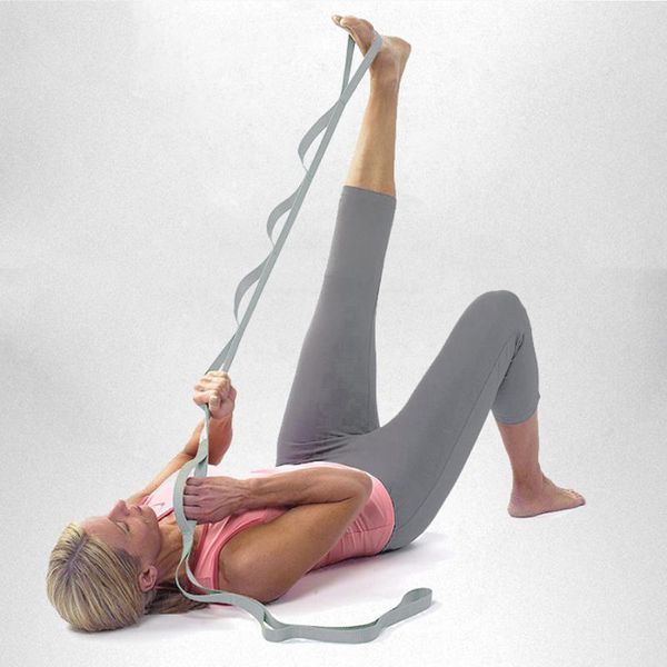 

yoga pilates stretch strap crossfit workout fitness women sports training adjustable yoga belt resistance bands pull rope