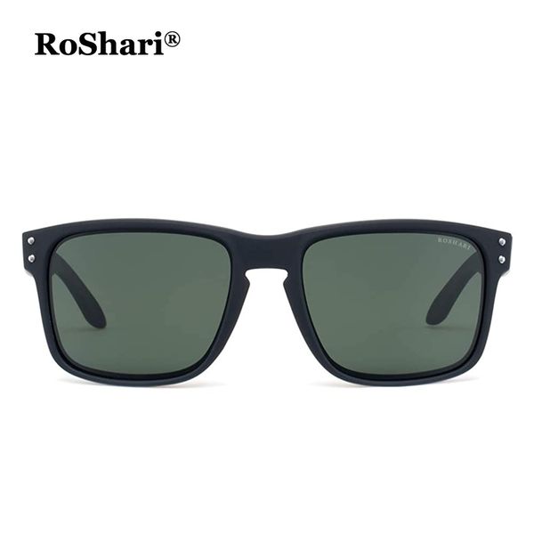 

roshari a61 polarized sunglasses square vintage sun glasses, White;black