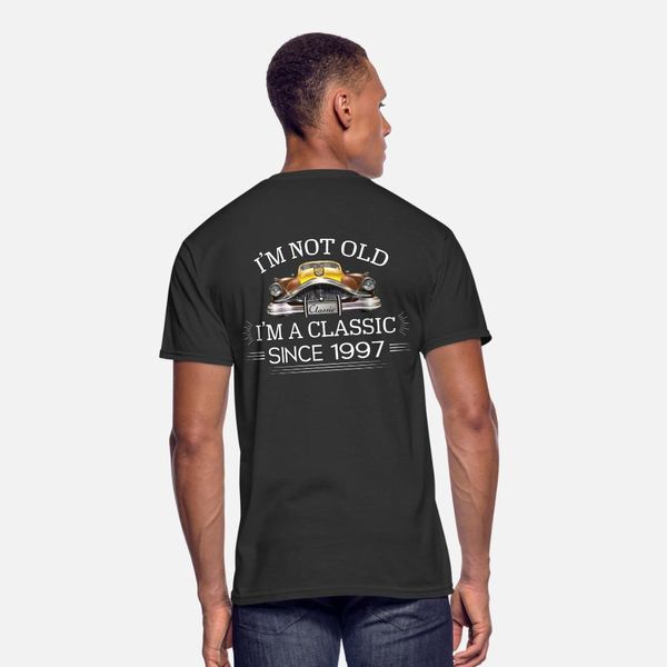 

classic since 1997 t shirt men customized short sleeve round neck natural fitness humor summer style formal shirt