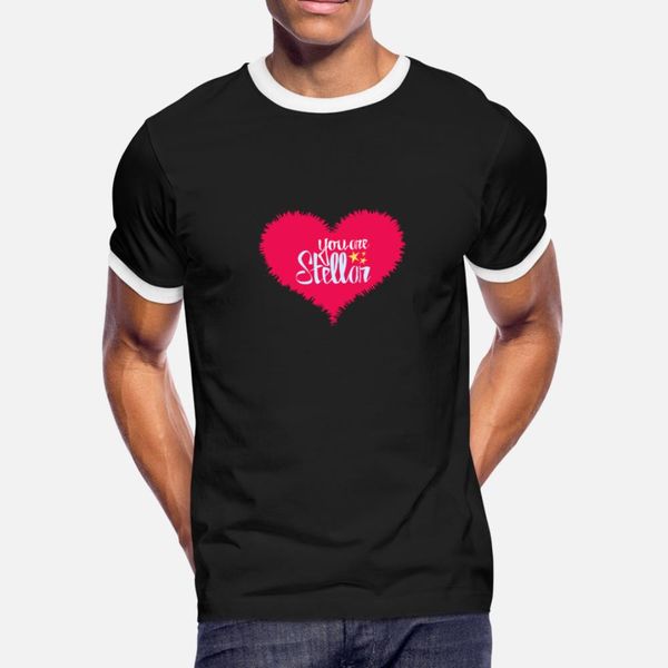 

u are stellar heart t shirt men printed tee shirt s-xxxl standard fit comical spring novelty shirt