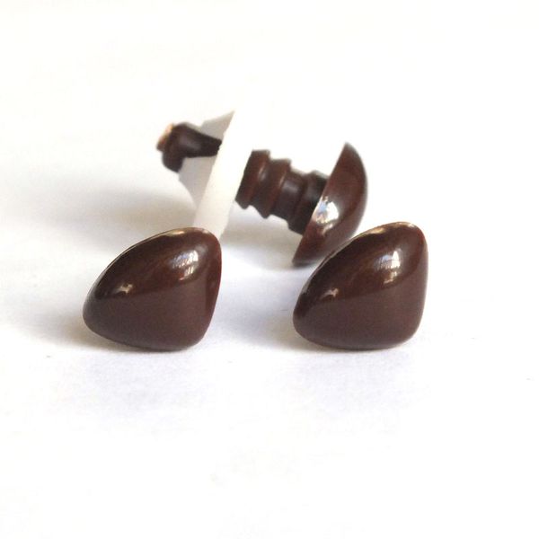 

nose 50pcs 12mm brown triangle safety nose doll nose for diy toy