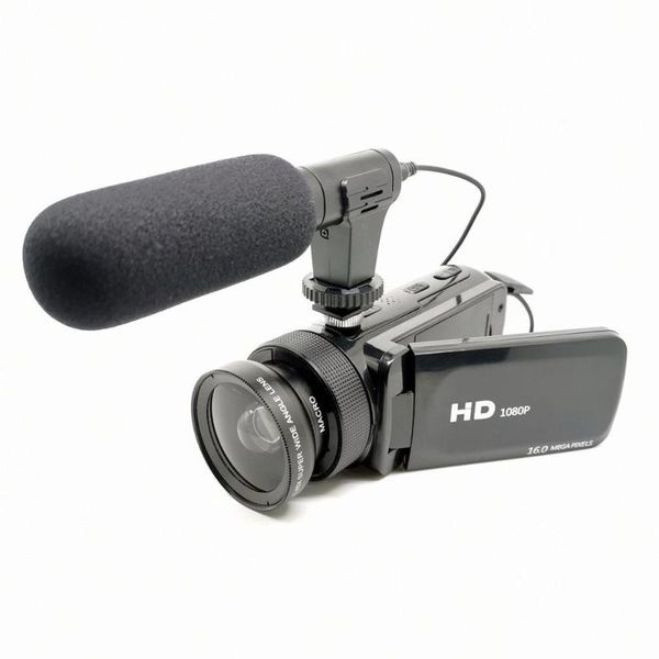 

1080p hd 16 million pixel digital camera with lens microphone handheld dv camcorder shoot digital camera