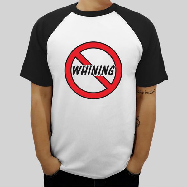 

mens raglan sleeve t-shirt summer fashion o-neck tshirt man cotton no whining funny
