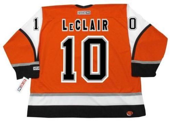 

men women youth 2018 custom goalie cut john leclair philadelphia flyers 2003 alternate hockey jersey quality any name any number, Black;red