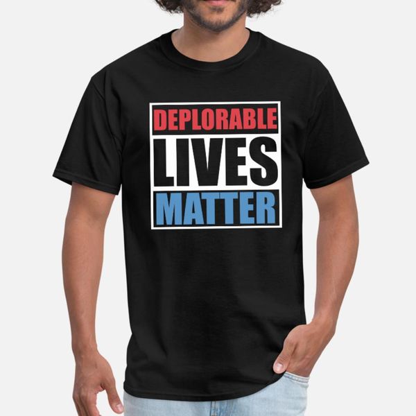 

deplorable lives matter t shirt men designing cotton plus size 3xl clothes loose fashion summer pattern shirt