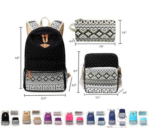 

girls lapbookbag shoulder boys backpack lightweight and case bags for with bag canvas 3pcs pen purple student school and teen pntpn