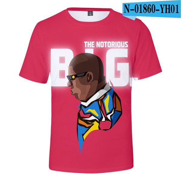 

notorious b.i.g. print biggie smalls rapper 3d print shirts graphic comics horror men clothing