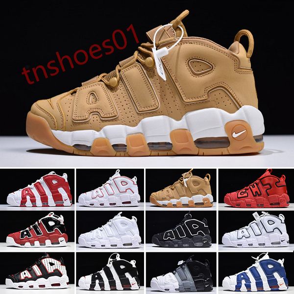 

nike air more uptempo varsity каштановый плюс баскетбольная обувь мужчины 3m скотти пиппен воздуха быстротемповая чикаго кроссовки спортивн