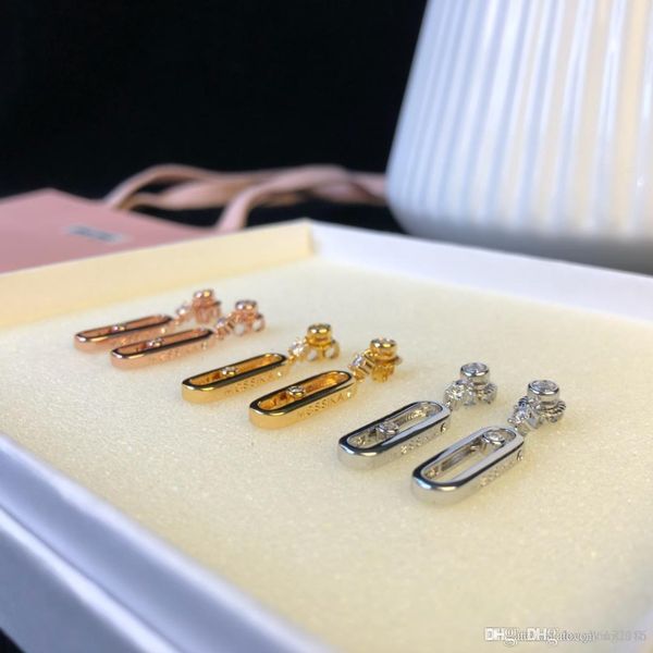 

Designer Earrings Move Series Stud Earrings Diamond Earrings Mobile Diamonds 2019 Luxury Fashion Accessories Paris Independent Designer Jewe