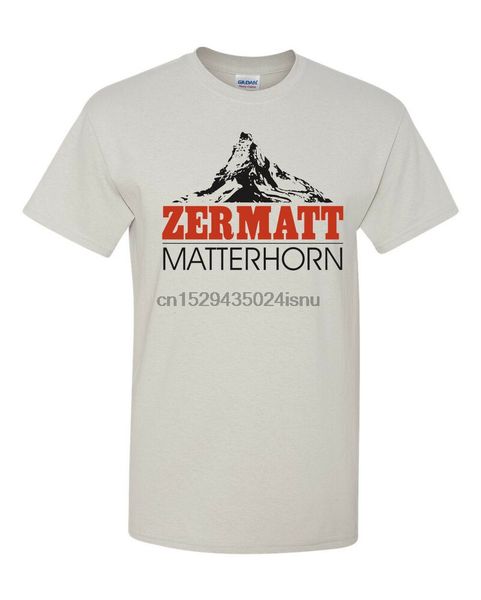 

zermatt matterhorn t shirt swiss alps skiing switzerland light grey