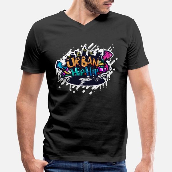 

urban hip hop record plate t shirt men personalized cotton o neck crazy comical spring autumn letters shirt