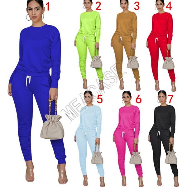 

women bodysuit winter tracksuit sports outfit pullover coat legging pants clothes suit boutique jogging sportwear solid color d81305, Gray