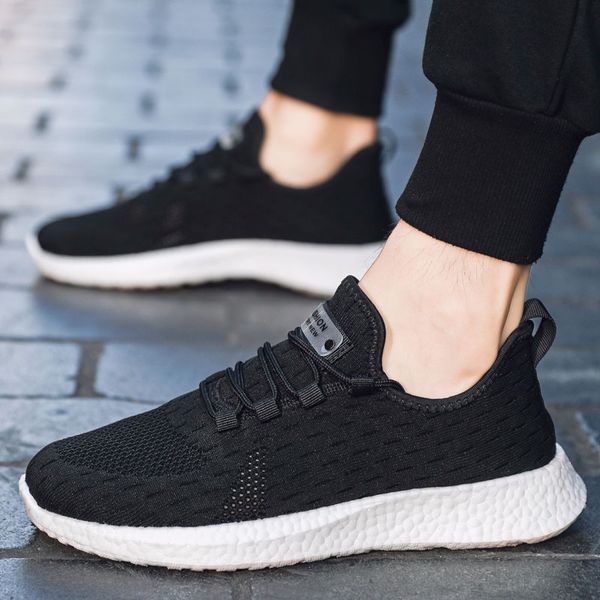 

men sneakers 2020 casual shoes for mens fashion trainers breathable man white sneaker tenis hombre zapatillas deportiva black