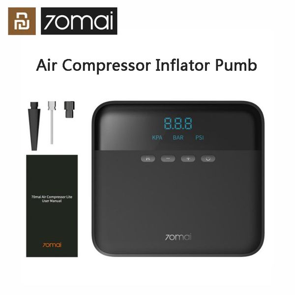 

xiaomi youpin 70mai air compressor lite 12v 70mai protable electric car air pump mini compressor tire inflator auto tyre pumb