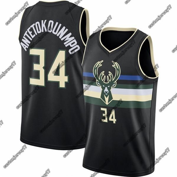 

new men bucks milwaukee 34 antetokounmpo black finished swingman jersey statement edition 2019-20 giannis basketball city jerseys