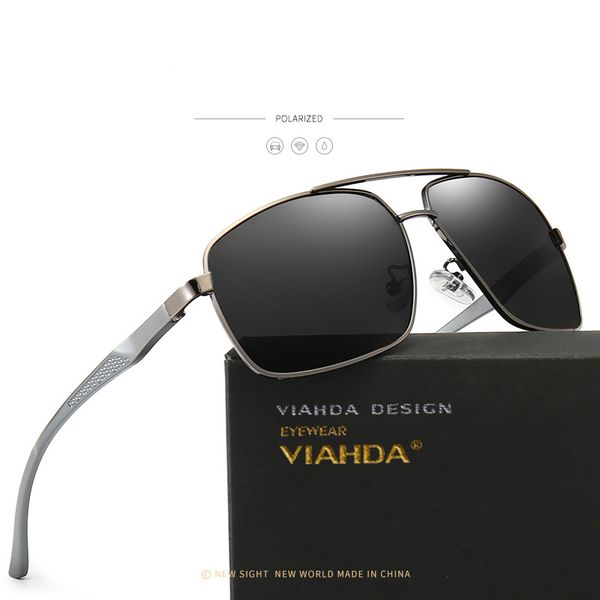 

viahda classic sunglasses retro men design metal frame sun glasses for women high quality, White;black