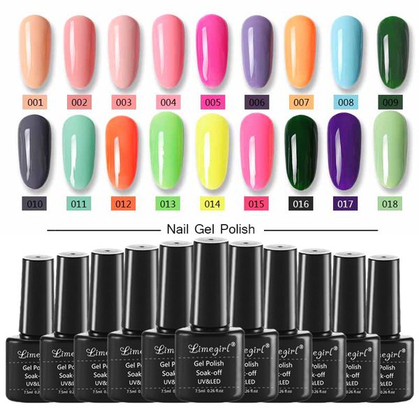 

nail gel uv polish lak 60color 7.5ml soak off enamel vernis semi permanent lacquer varnish, Red;pink