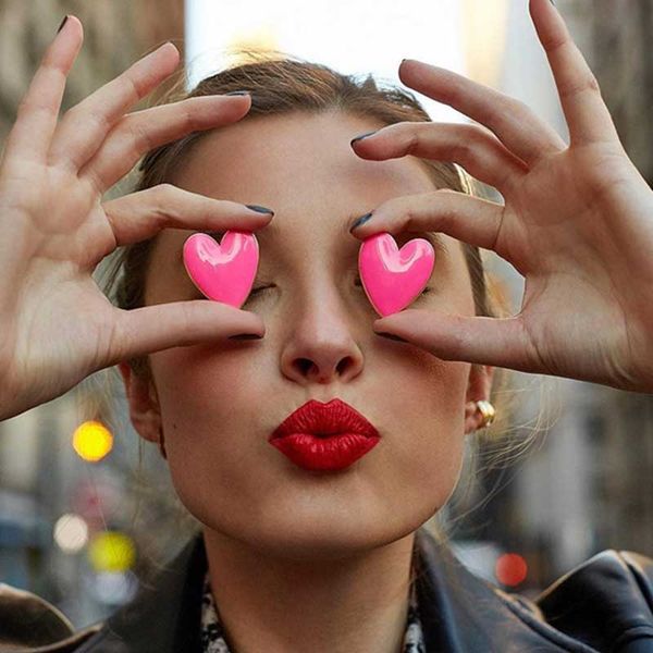 

quality boho geometric dangle drop earrings for women handmade colorful heart statement earrings girls party wedding jewelry