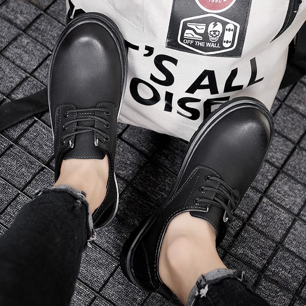 

sneakers ocio flat mens mens sneaker fashion wear male casual leather shoe outdoor boots shoes leisure sale for hombre hot, Black