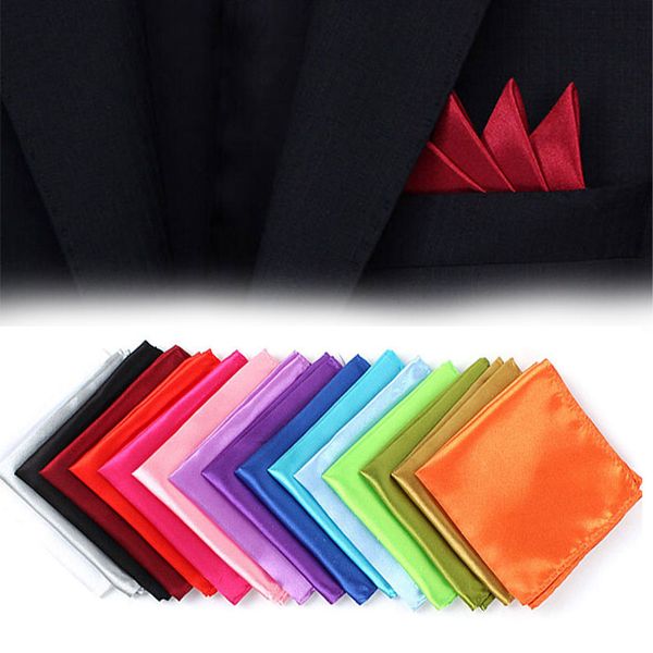 

1 pc new wedding parties silk texture men pocket towel chest towel handkerchief banquet gentleman solid men clothing accessories, Black;gray