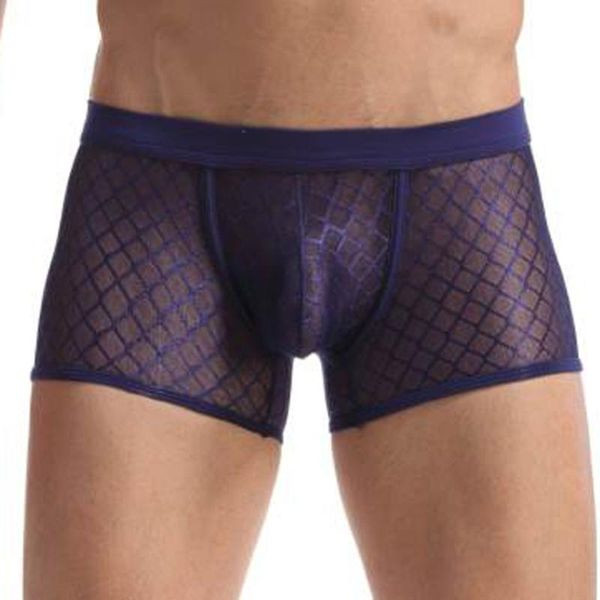 

men fishnet printing underwear men briefs shorts bulge pouch soft quality underpants man breathable soft cotton boxershorts, Black;white
