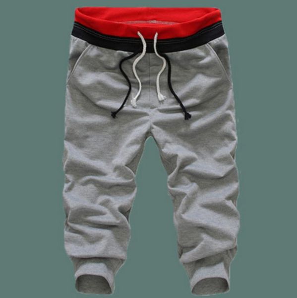 

2020 summer active joggers beam foot hip hop streetwear sweatpants calf-length track pants pantalon homme, Black
