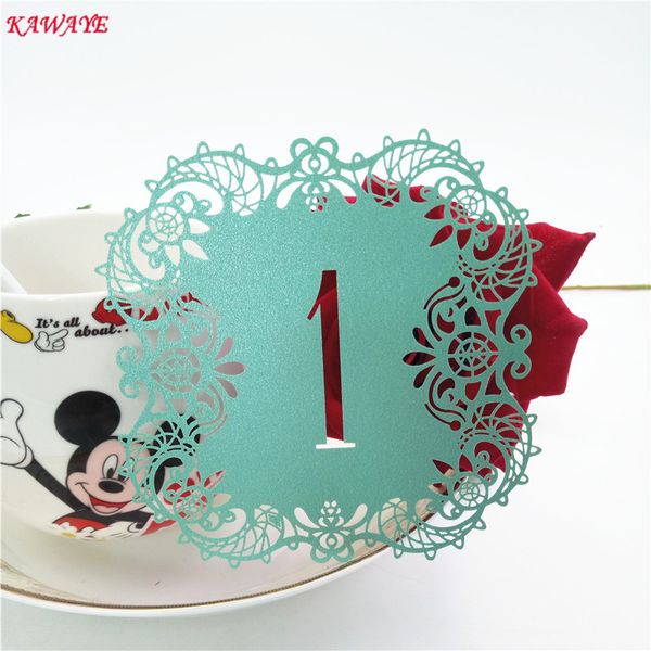 

10pcs laser cut wedding table number table cards hollow card numbers romantic wedding decoration festival party supplies 6zz19