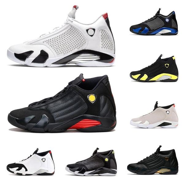 

14 14s black toe fusion varsity red suede thunder men basketball shoes cool grey dmp candy cane sneakers 7-13