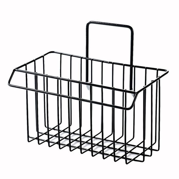 

wall mounted detergent home kitchen wrought iron drain basket storage rack mesh