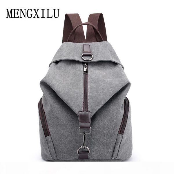 

women backpack female canvas travel backpacks for girls teenagers school bag fashion ladies travel shoulder bag feminina
